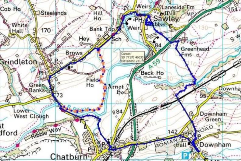 Downham and Sawley Abbey circular